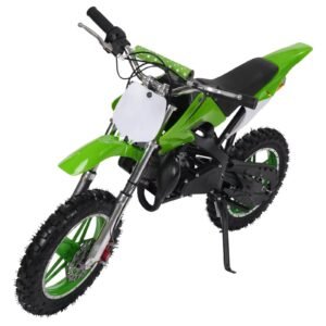 Vienvietis vaikiškas motociklas, žalias